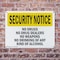 Signmission No Drugs Dealers Weapons Drinking OSHA Security Notice Sign, Plastic, 10in W x 7in L, 2PK OS-2PACK-SN-P-710-L-11599 - alternate 5